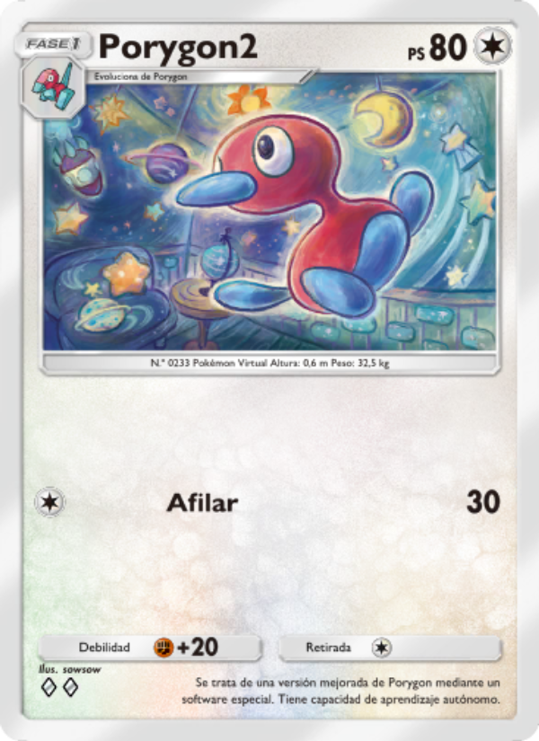 Porygon2 128 — Space-Time Smackdown (Spanish Pokémon TCG card)