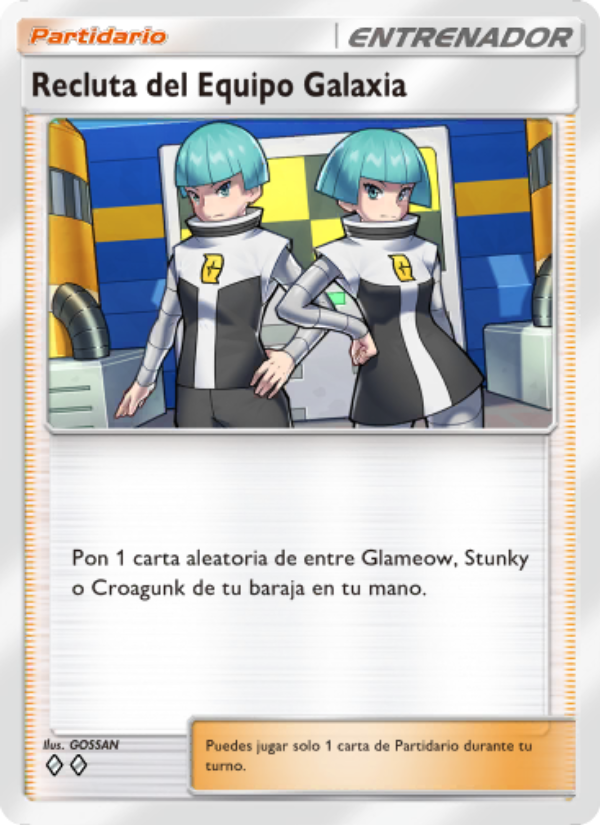 Recluta del Equipo Galaxia 151 — Space-Time Smackdown (Spanish Pokémon TCG card)