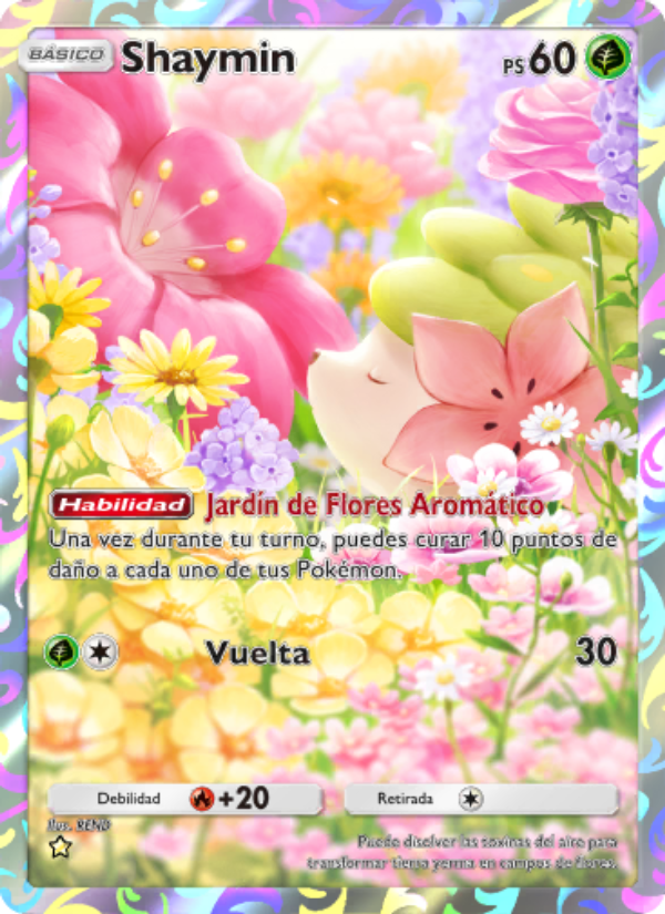 Shaymin 159 — Space-Time Smackdown (Spanish Pokémon TCG card)