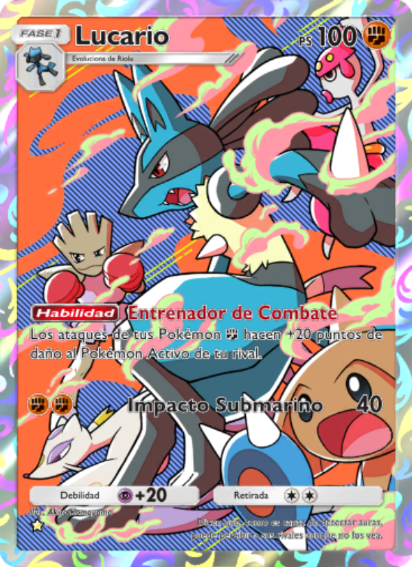 Lucario 170 — Space-Time Smackdown (Spanish Pokémon TCG card)