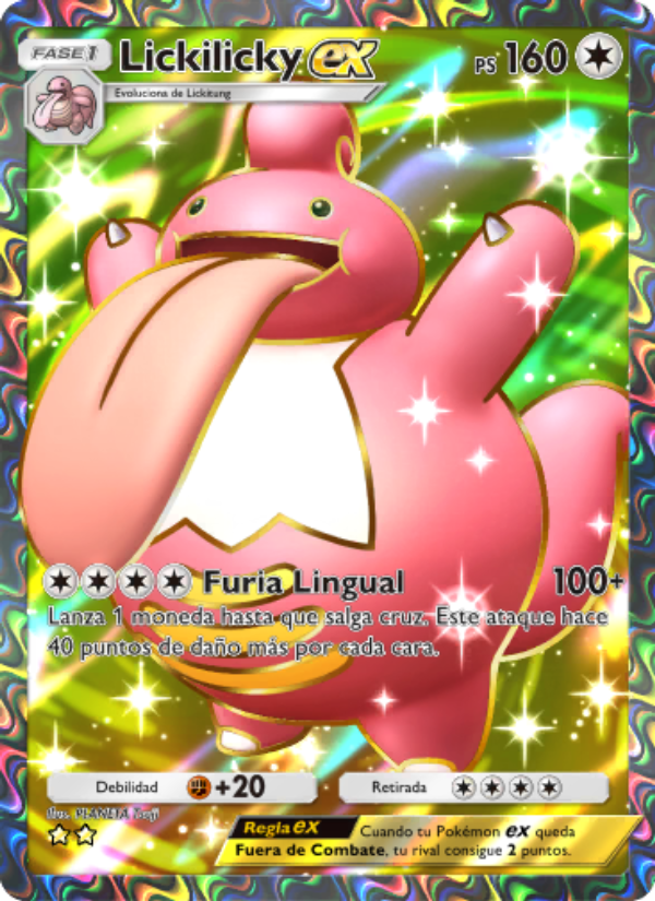 Lickilicky ex 189 — Space-Time Smackdown (Spanish Pokémon TCG card)