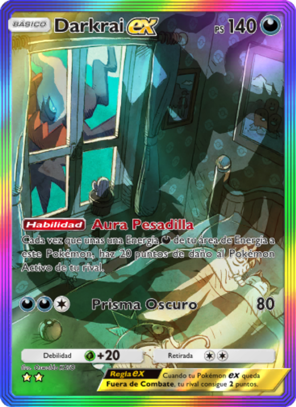 Darkrai ex 202 — Space-Time Smackdown (Spanish Pokémon TCG card)