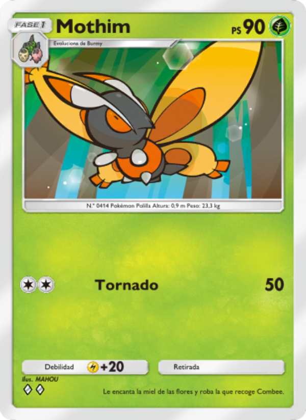Mothim 003 — Triumphant Light (Spanish Pokémon TCG card)