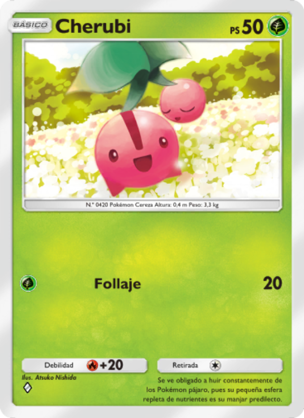 Cherubi 006 — Triumphant Light (Spanish Pokémon TCG card)