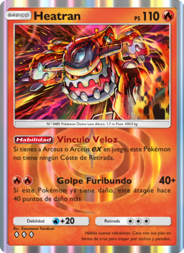 Heatran 013 — Triumphant Light (Spanish Pokémon TCG card)