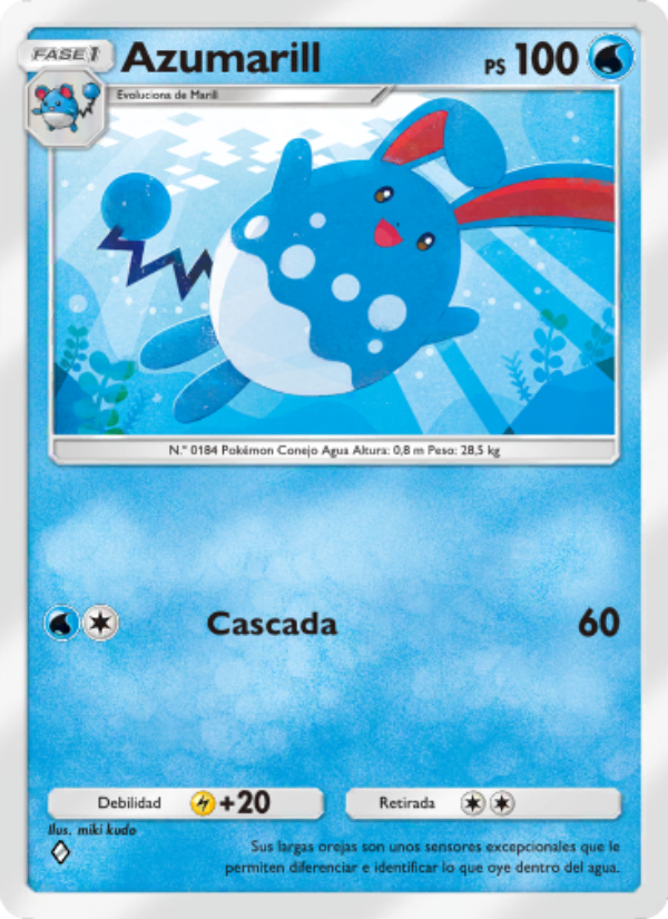 Azumarill 015 — Triumphant Light (Spanish Pokémon TCG card)