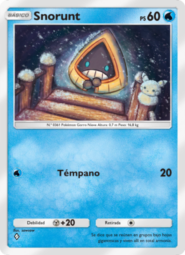 Snorunt 018 — Triumphant Light (Spanish Pokémon TCG card)