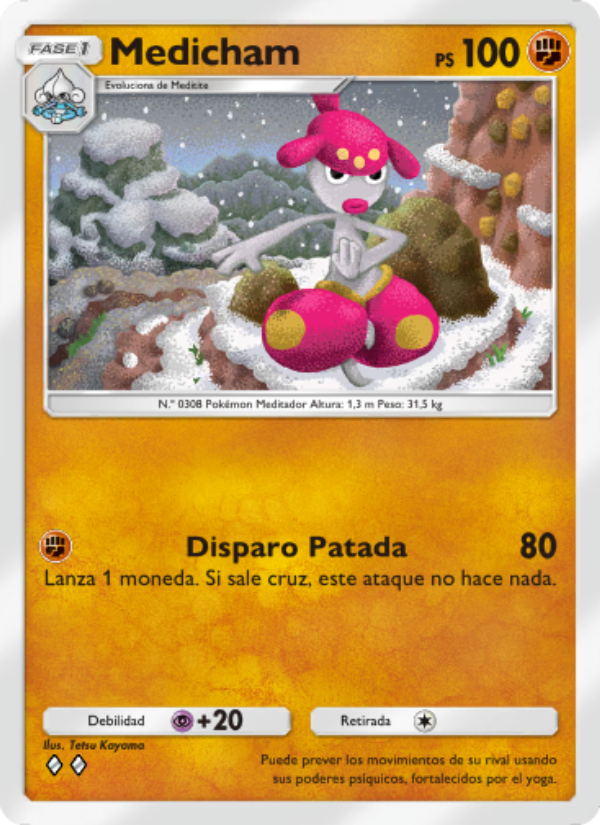 Medicham 044 — Triumphant Light (Spanish Pokémon TCG card)