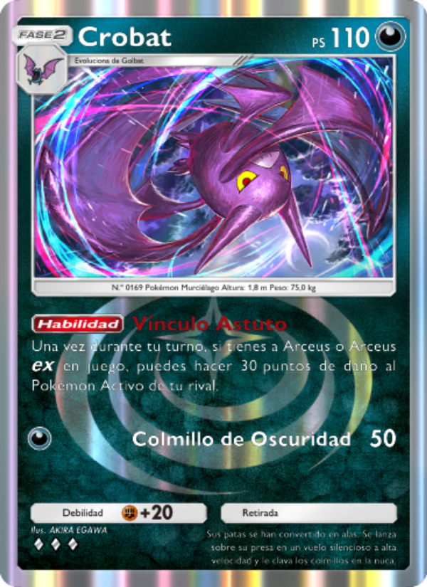 Crobat 050 — Triumphant Light (Spanish Pokémon TCG card)