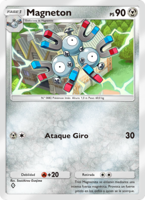 Magneton 054 — Triumphant Light (Spanish Pokémon TCG card)