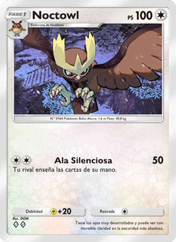 Noctowl 065 — Triumphant Light (Spanish Pokémon TCG card)