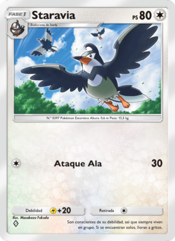 Staravia 067 — Triumphant Light (Spanish Pokémon TCG card)