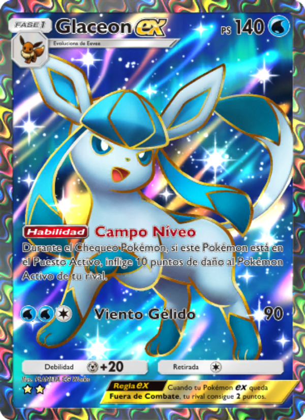 Glaceon ex 083 — Triumphant Light (Spanish Pokémon TCG card)