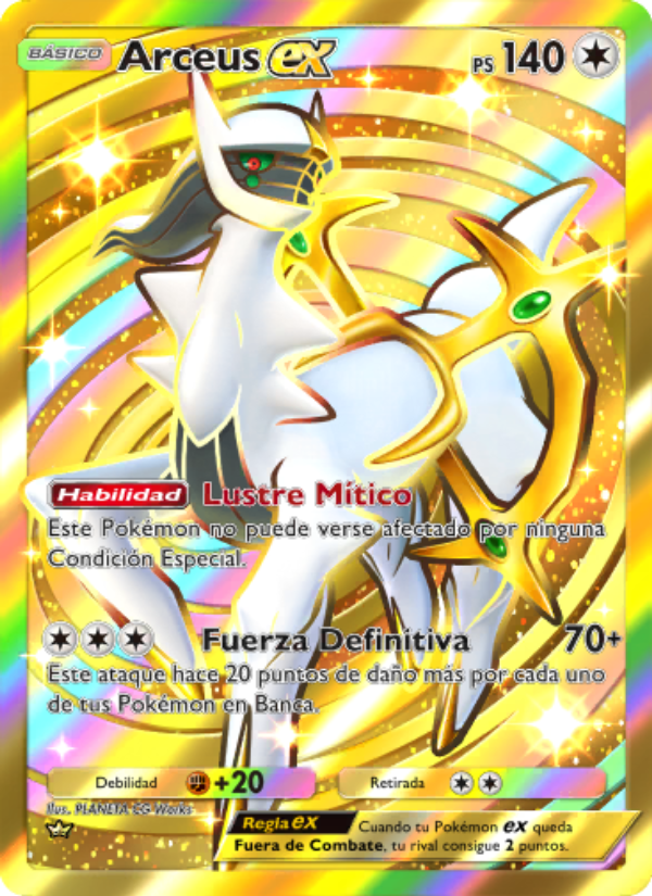 Arceus ex 096 — Triumphant Light (Spanish Pokémon TCG card)