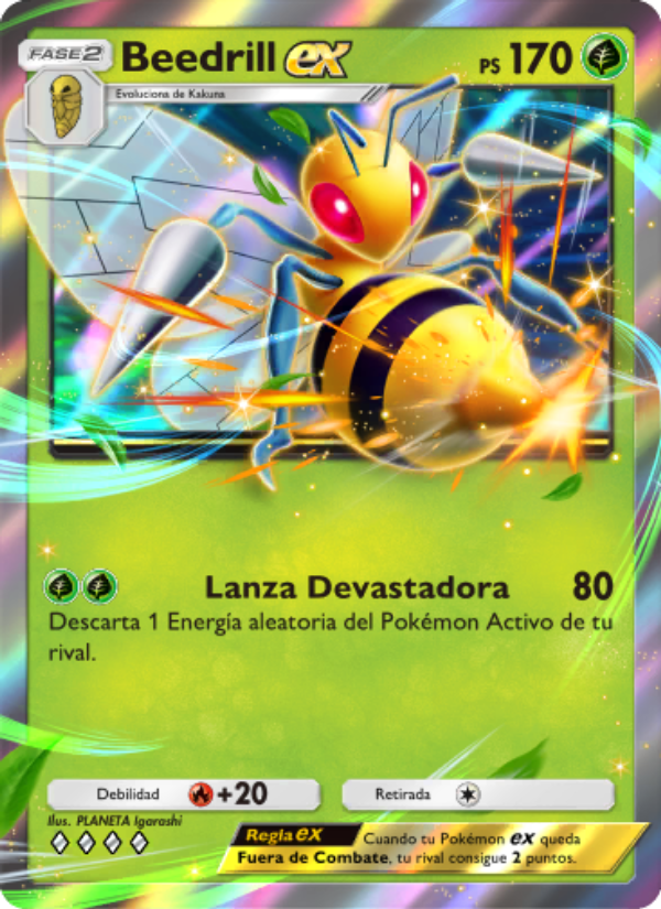 Beedrill ex 003 — Shining Revelry (Spanish Pokémon TCG card)
