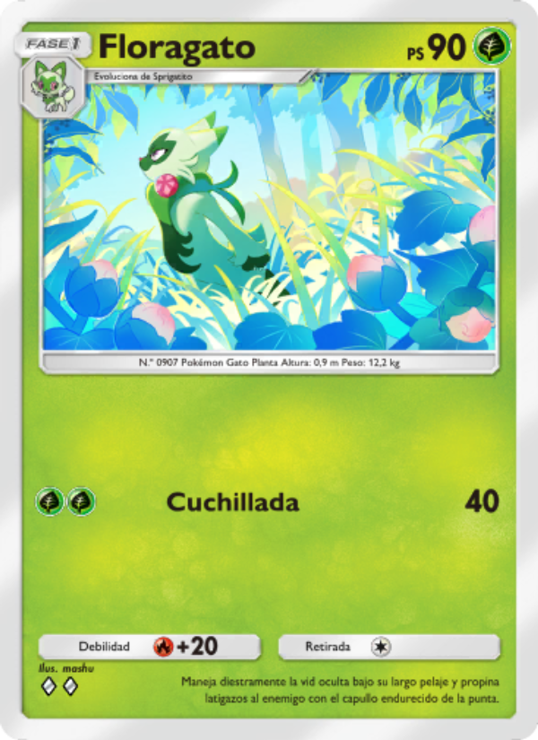 Floragato 006 — Shining Revelry (Spanish Pokémon TCG card)