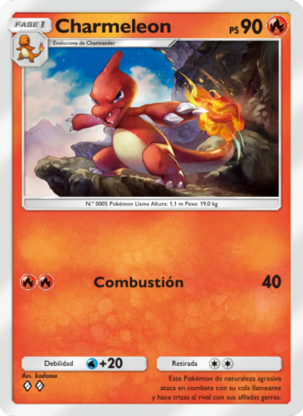 Charmeleon 009 — Shining Revelry (Spanish Pokémon TCG card)