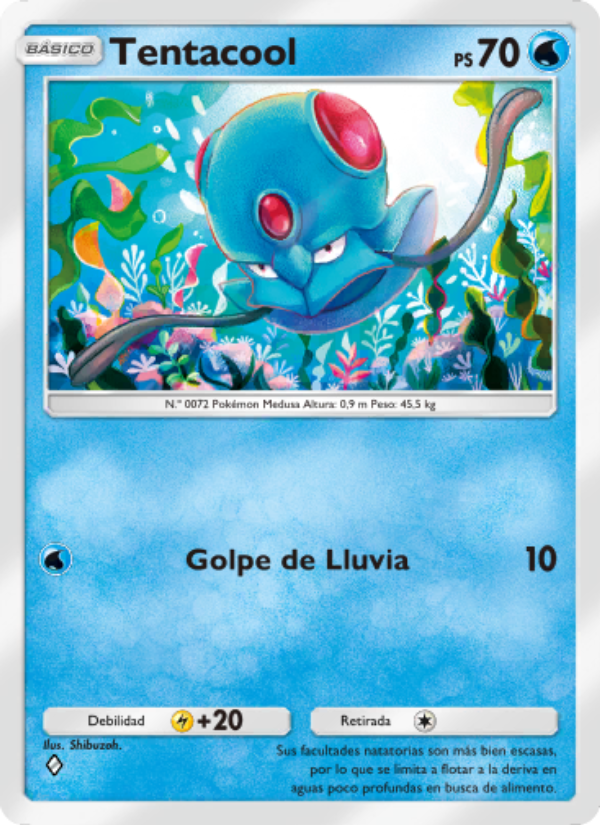 Tentacool 014 — Shining Revelry (Spanish Pokémon TCG card)