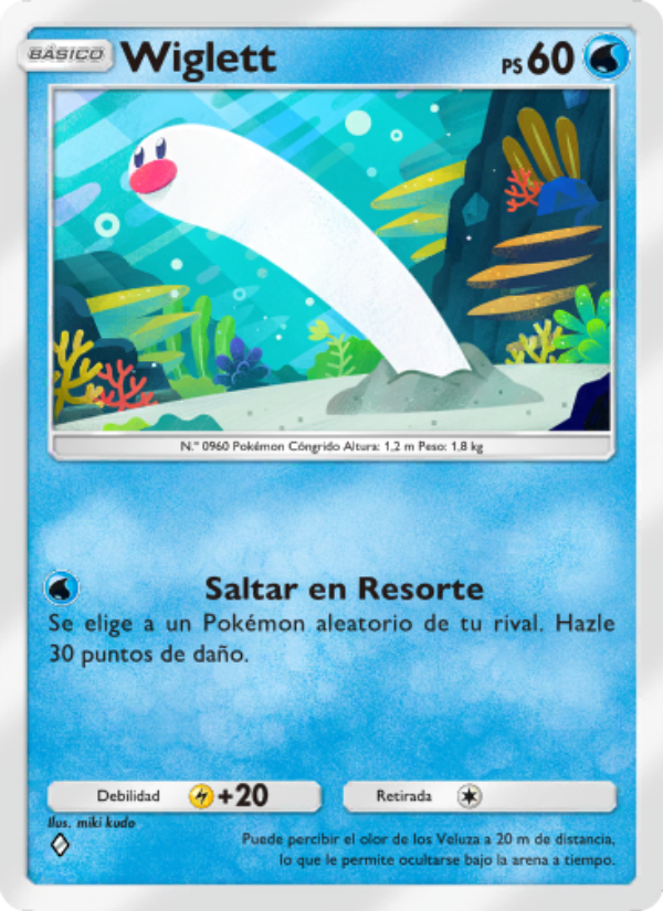 Wiglett 018 — Shining Revelry (Spanish Pokémon TCG card)