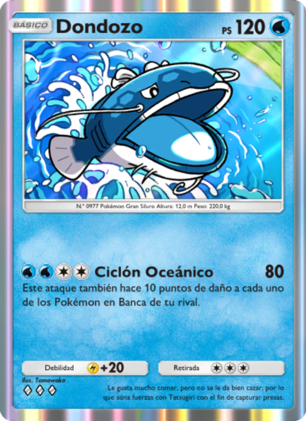 Dondozo 020 — Shining Revelry (Spanish Pokémon TCG card)