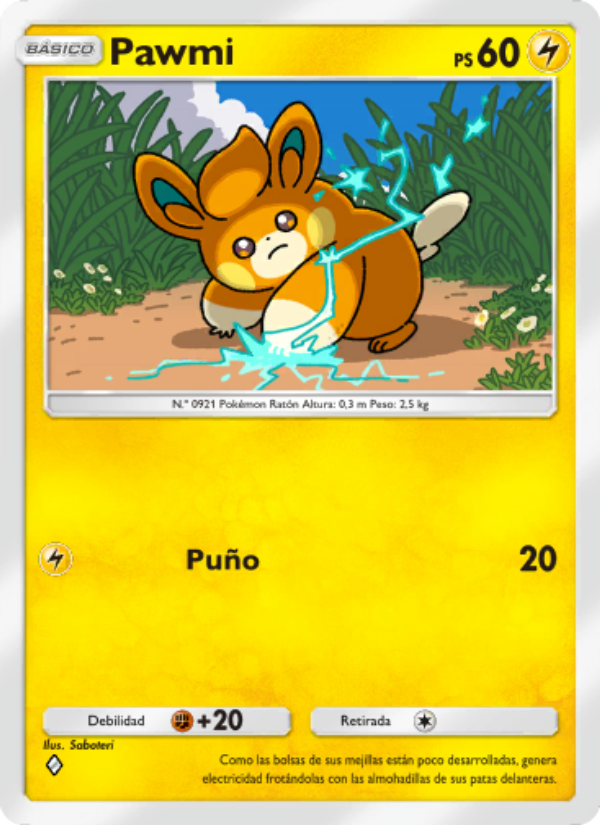 Pawmi 026 — Shining Revelry (Spanish Pokémon TCG card)