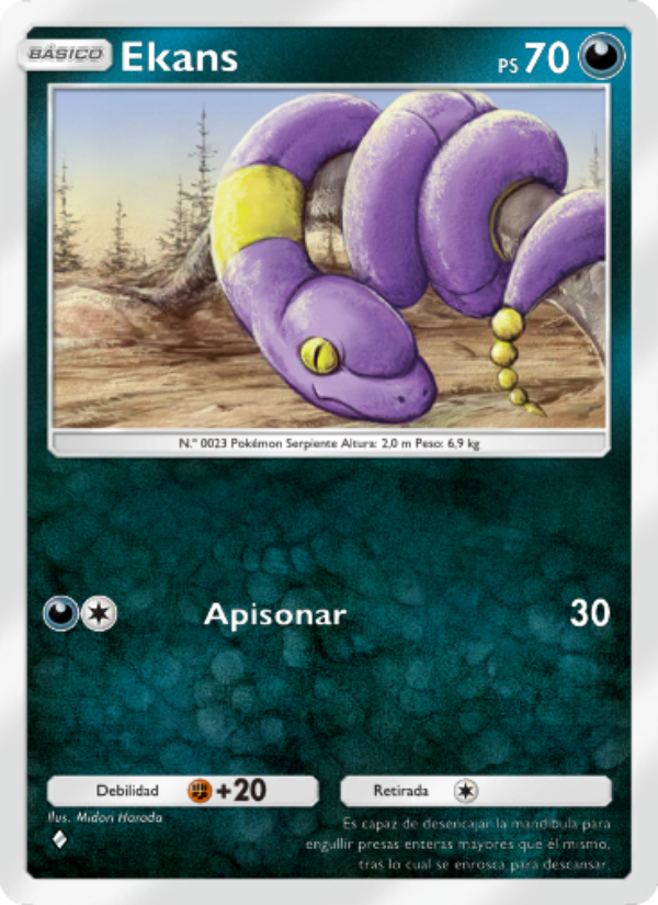 Ekans 045 — Shining Revelry (Spanish Pokémon TCG card)