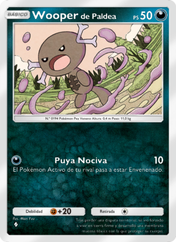 Wooperde Paldea 047 — Shining Revelry (Spanish Pokémon TCG card)