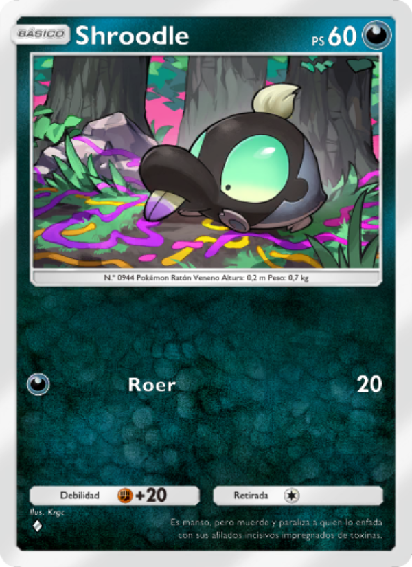 Shroodle 050 — Shining Revelry (Spanish Pokémon TCG card)