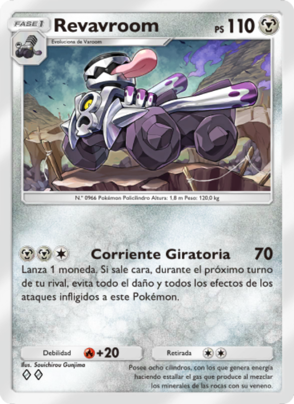 Revavroom 056 — Shining Revelry (Spanish Pokémon TCG card)