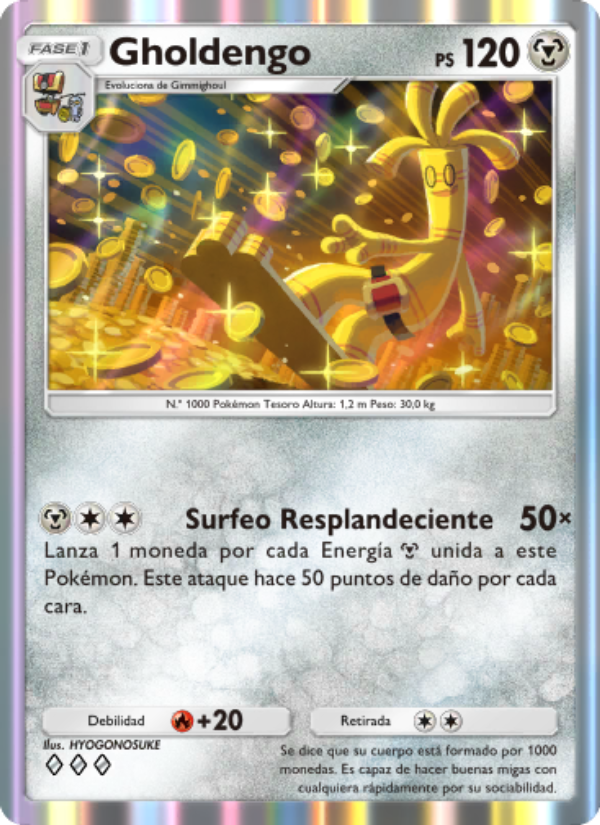 Gholdengo 057 — Shining Revelry (Spanish Pokémon TCG card)