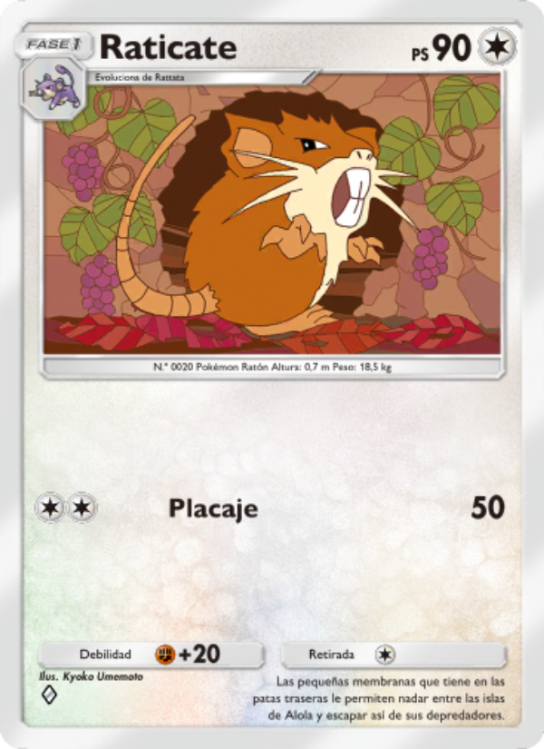 Raticate 059 — Shining Revelry (Spanish Pokémon TCG card)