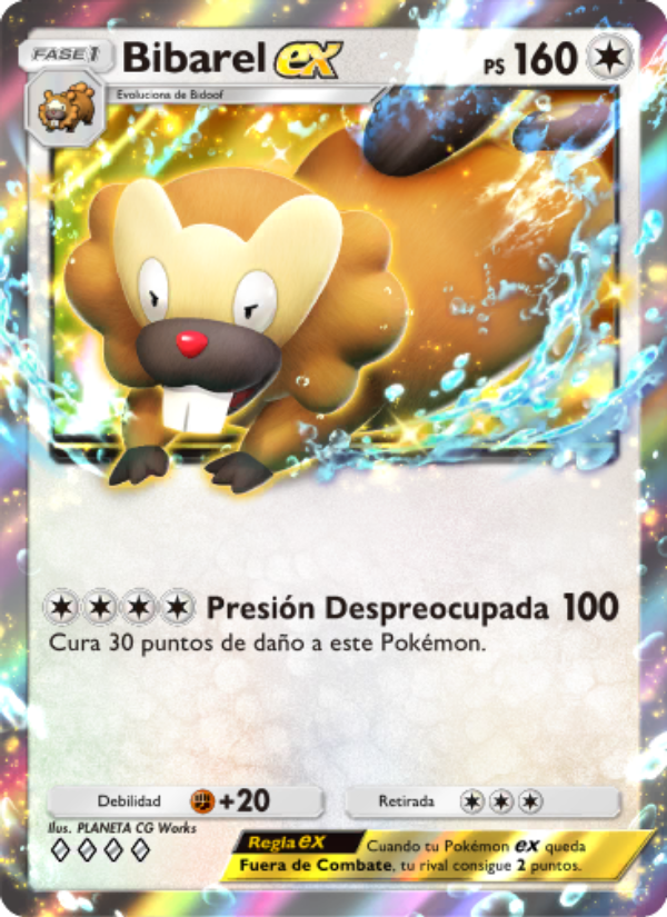 Bibarel ex 065 — Shining Revelry (Spanish Pokémon TCG card)