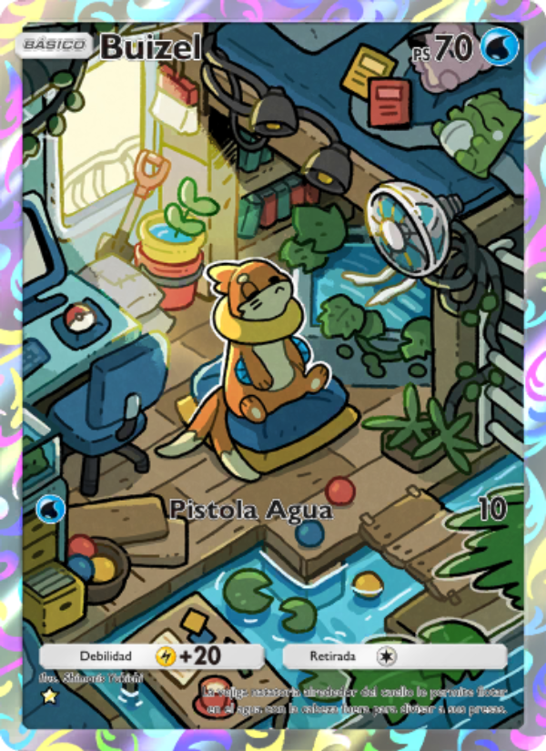 Buizel 074 — Shining Revelry (Spanish Pokémon TCG card)