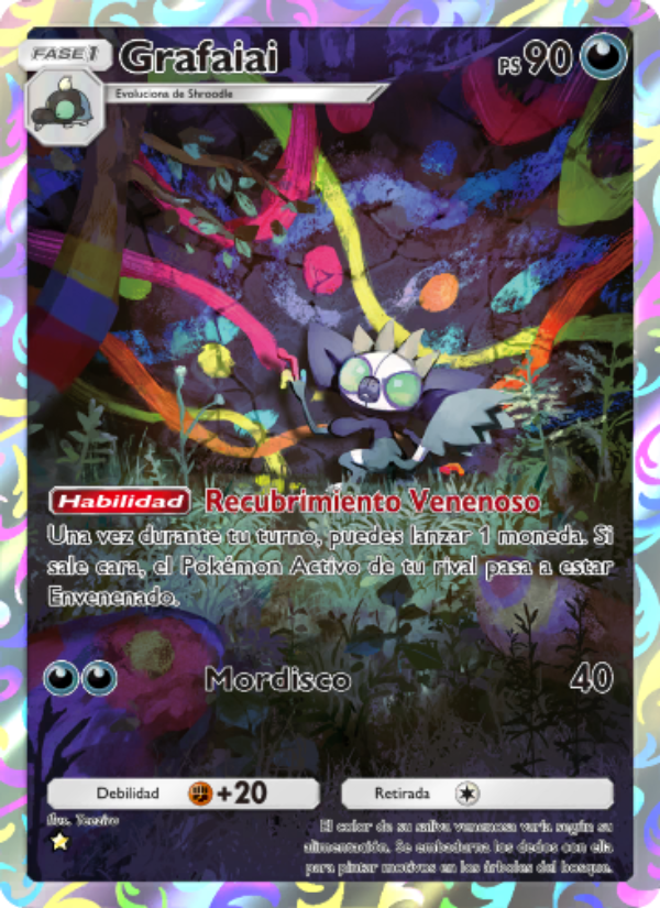 Grafaiai 076 — Shining Revelry (Spanish Pokémon TCG card)
