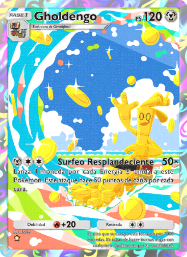 Gholdengo 077 — Shining Revelry (Spanish Pokémon TCG card)