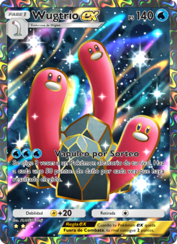 Wugtrio ex 081 — Shining Revelry (Spanish Pokémon TCG card)