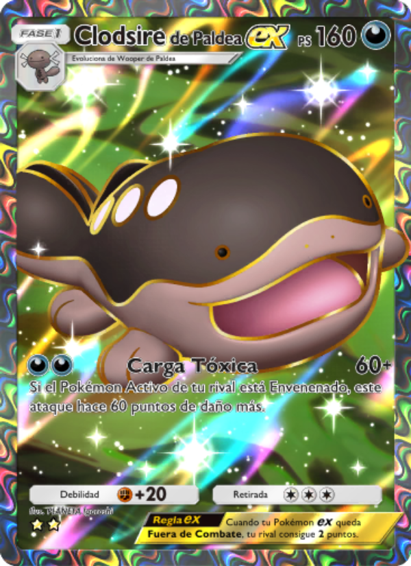 Clodsirede Paldea ex 085 — Shining Revelry (Spanish Pokémon TCG card)