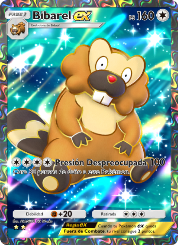Bibarel ex 087 — Shining Revelry (Spanish Pokémon TCG card)