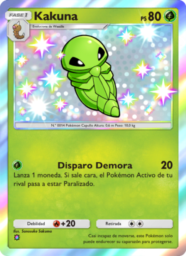 Kakuna 098 — Shining Revelry (Spanish Pokémon TCG card)