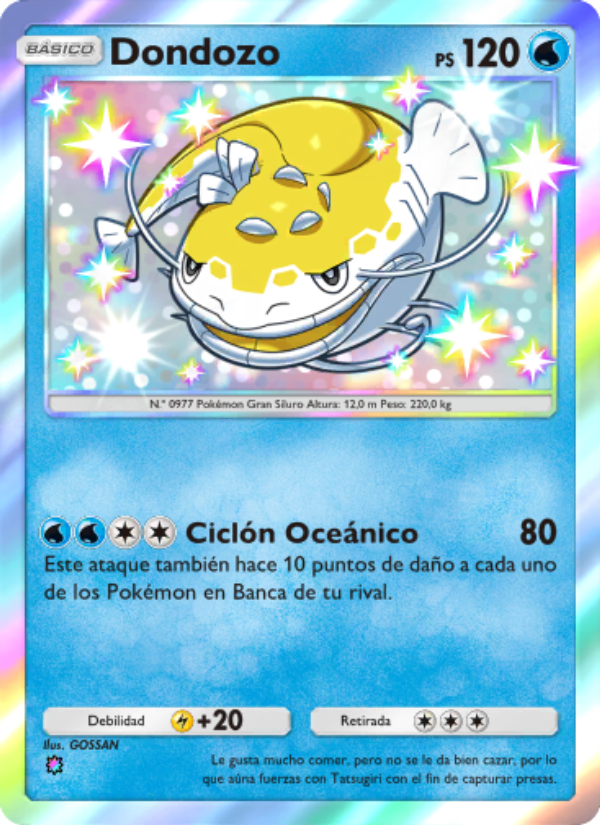 Dondozo 102 — Shining Revelry (Spanish Pokémon TCG card)