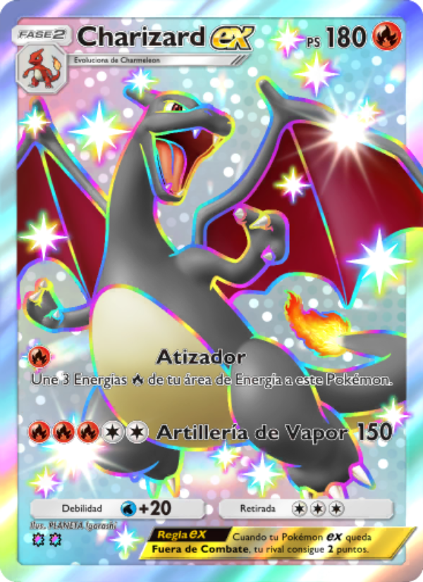 Charizard ex 108 — Shining Revelry (Spanish Pokémon TCG card)