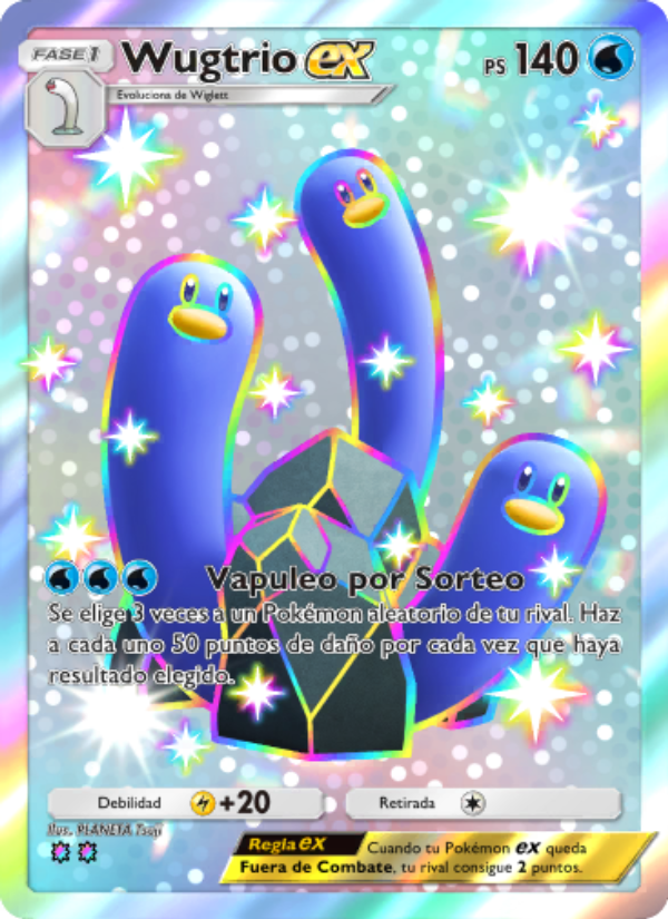 Wugtrio ex 109 — Shining Revelry (Spanish Pokémon TCG card)