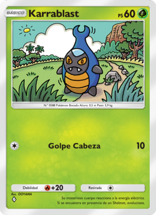 Karrablast 006 — Celestial Guardians (Spanish Pokémon TCG card)