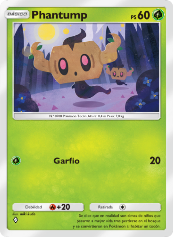 Phantump 007 — Celestial Guardians (Spanish Pokémon TCG card)