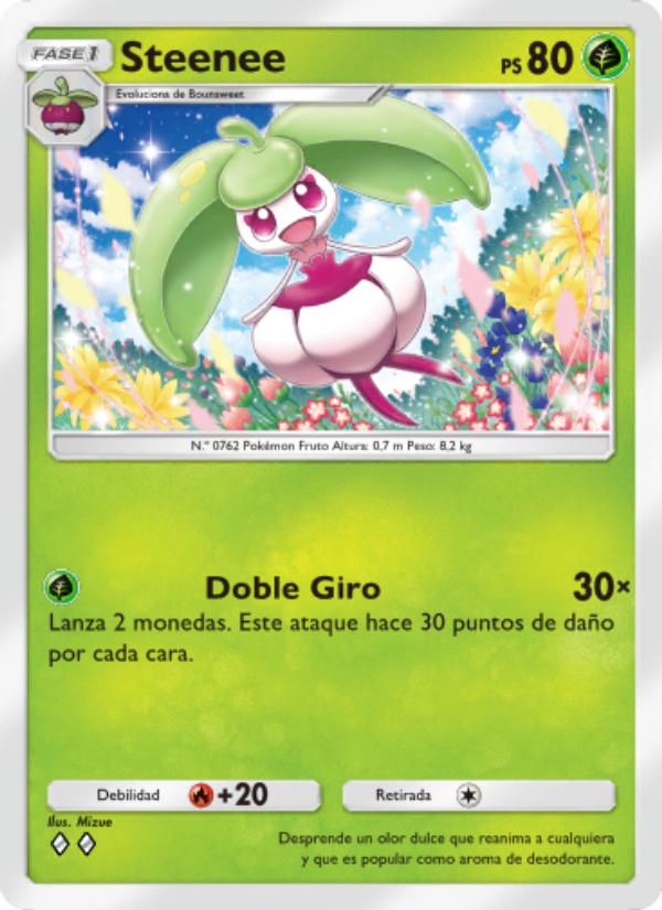 Steenee 019 — Celestial Guardians (Spanish Pokémon TCG card)