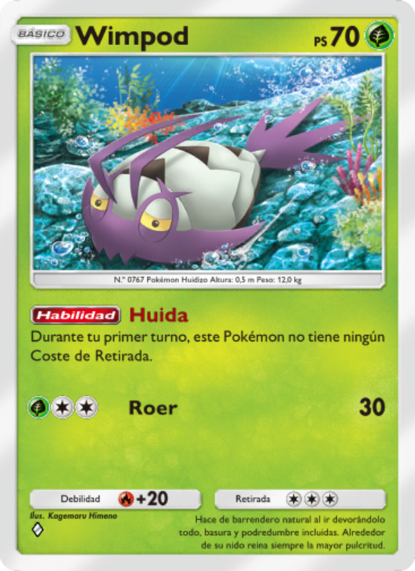 Wimpod 021 — Celestial Guardians (Spanish Pokémon TCG card)