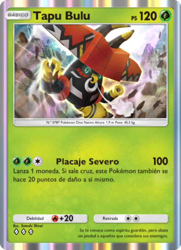Tapu Bulu 024 — Celestial Guardians (Spanish Pokémon TCG card)