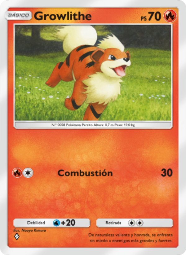 Growlithe 025 — Celestial Guardians (Spanish Pokémon TCG card)