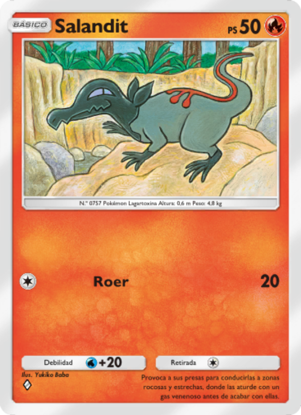 Salandit 035 — Celestial Guardians (Spanish Pokémon TCG card)