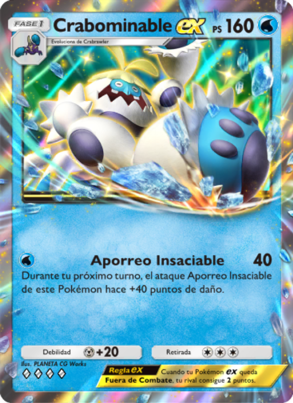 Crabominable ex 049 — Celestial Guardians (Spanish Pokémon TCG card)